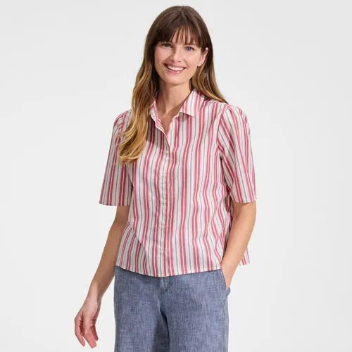 Women's Poplin Button Front Shirt