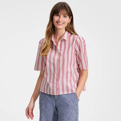 Women's Poplin Button Front Shirt