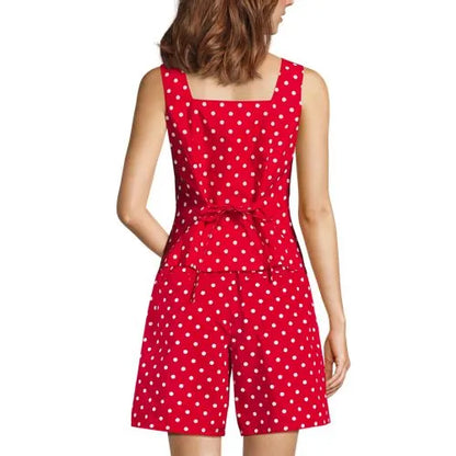 Women's Poplin Square Neck Vest