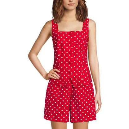 Women's Poplin Square Neck Vest