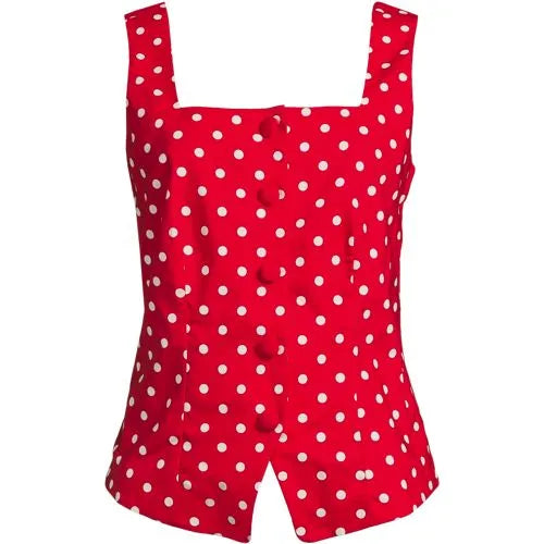 Women's Poplin Square Neck Vest