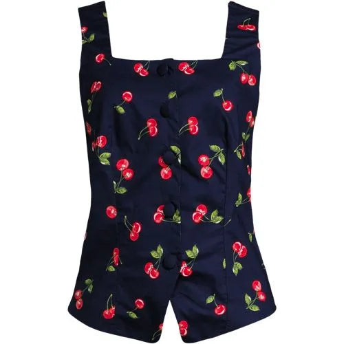 Women's Poplin Square Neck Vest