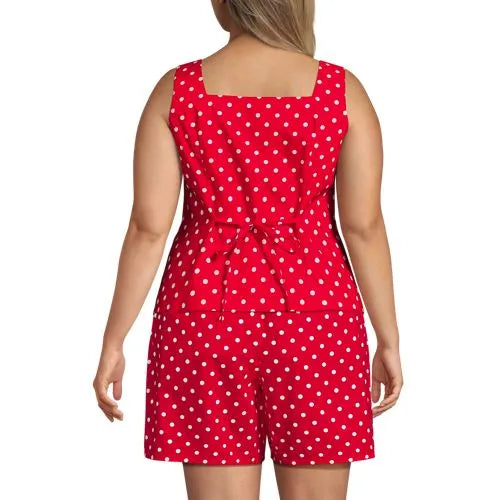 Women's Poplin Square Neck Vest