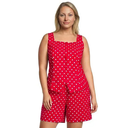 Women's Poplin Square Neck Vest