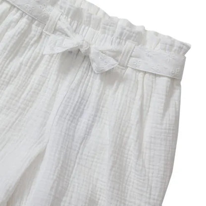 Girls Woven Belted Pull On Short