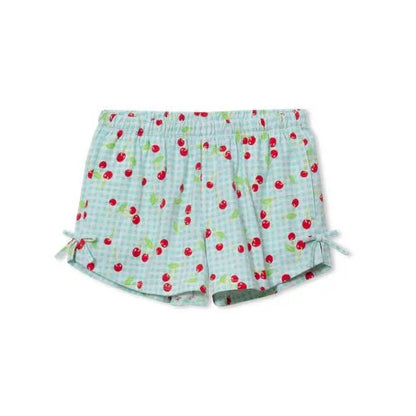 Girls Knit Side Bow Shorts