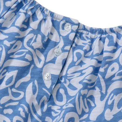 Girls Shirred Puff Blouse