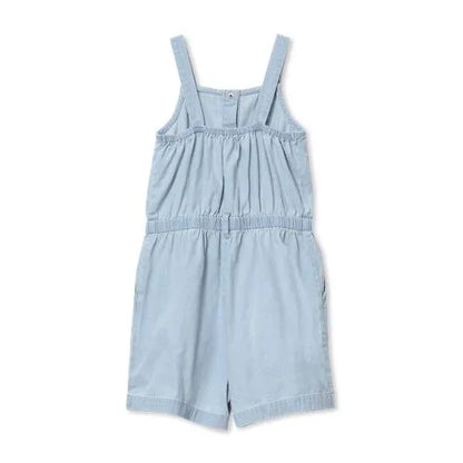 Girls Lightweight Denim Romper