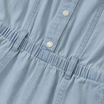 Girls Lightweight Denim Romper
