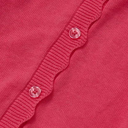 Girls Scalloped Hem Cardigan