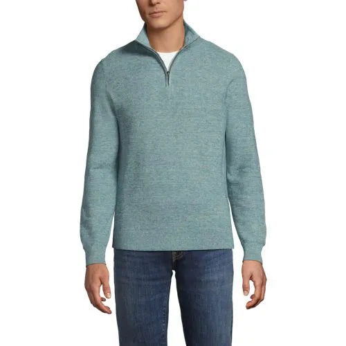 Men's Long Sleeve Summer Weight Quarter Zip