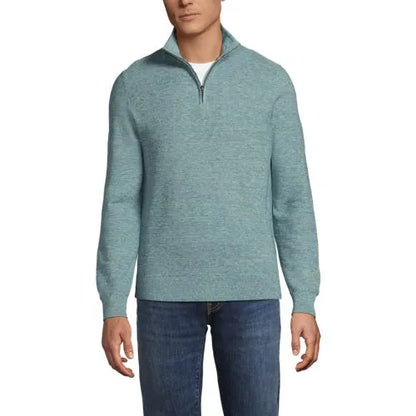 Men's Long Sleeve Summer Weight Quarter Zip
