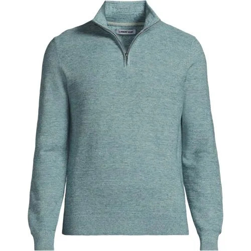 Men's Long Sleeve Summer Weight Quarter Zip