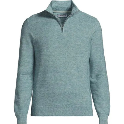 Men's Long Sleeve Summer Weight Quarter Zip