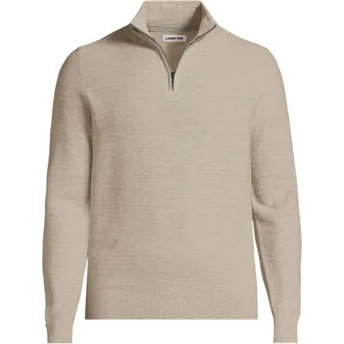 Men's Long Sleeve Summer Weight Quarter Zip