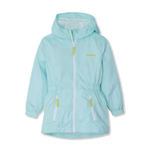 Girls Hooded Water Resistant Rain Jacket