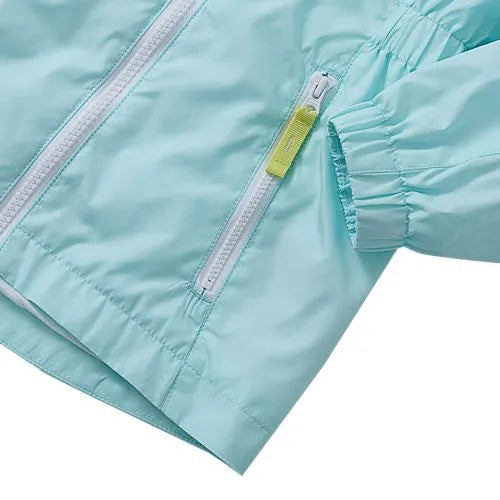 Girls Hooded Water Resistant Rain Jacket