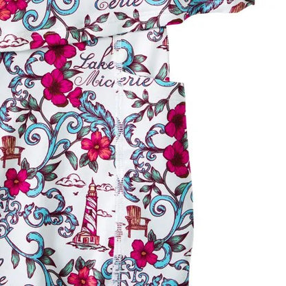 Women's LE x T and T The Tiffany Square Neck Swim Dress