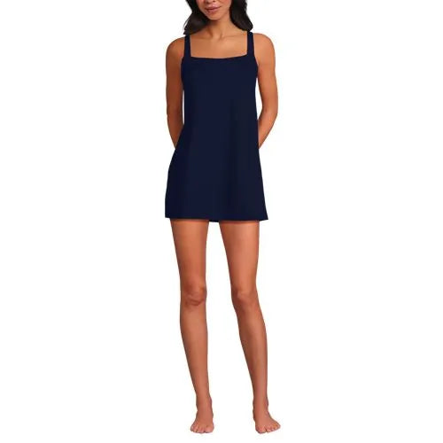 Women's LE x T and T The Tiffany Square Neck Swim Dress