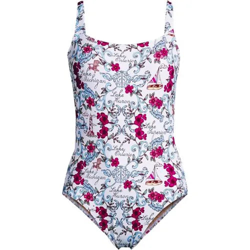 Women's LE x T and T The Tiffany Square Neck One Piece
