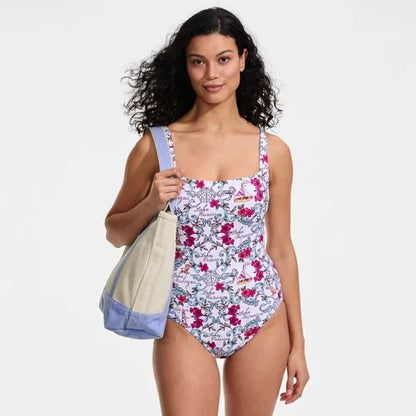 Women's LE x T and T The Tiffany Square Neck One Piece