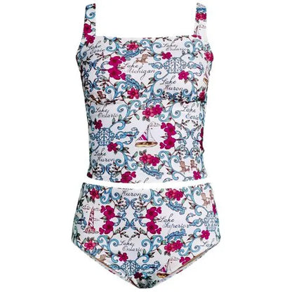 Women's LE x T and T The Tiffany Square Neck Midkini Set