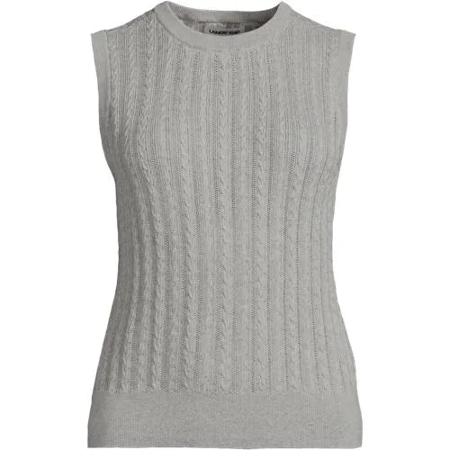 Women's Cotton Pointelle Shell Sweater