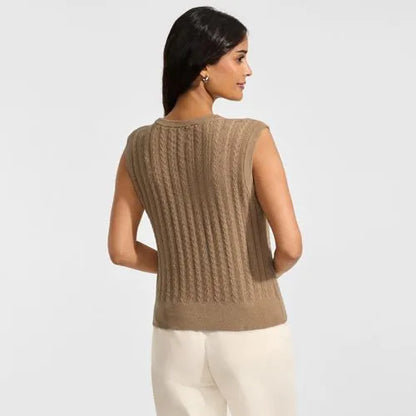 Women's Cotton Pointelle Shell Sweater