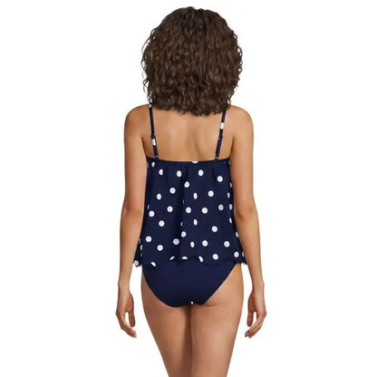 Women's Scalloped Flutter Tankini Top