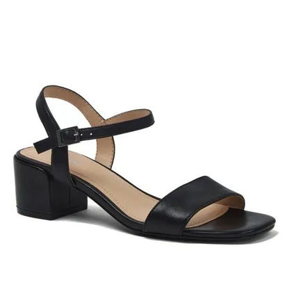Women's Essential Leather Block Heels