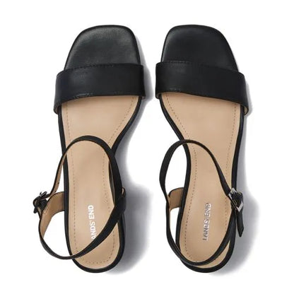 Women's Essential Leather Block Heels