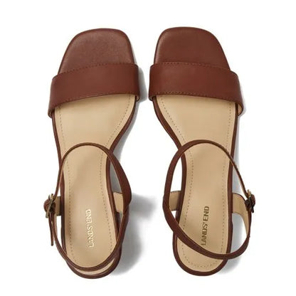 Women's Essential Leather Block Heels