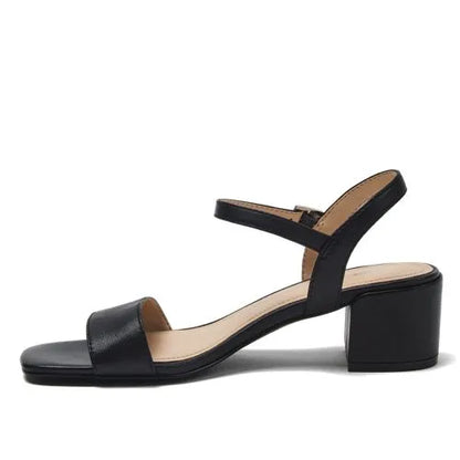 Women's Essential Leather Block Heels
