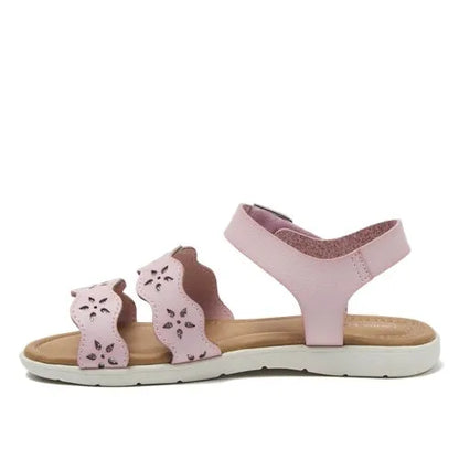 Girls Easy On Flower Sandals