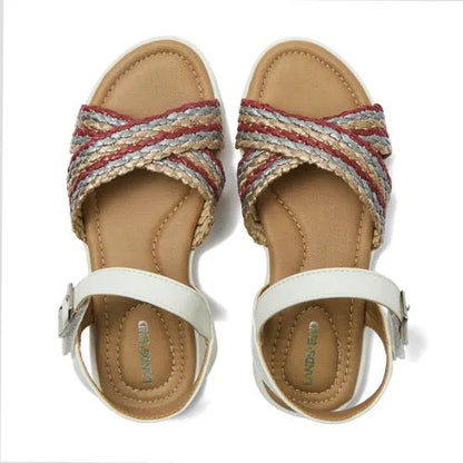 Girls Easy On Braided Sandals