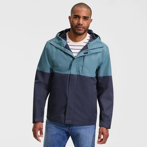 Men's Waterproof Colorblock Raincoat
