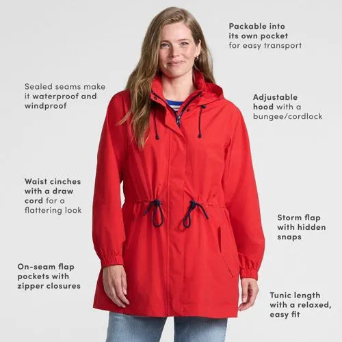 Women's Packable Rain Parka