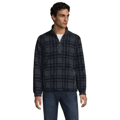 School Uniform Men'sThermacheck 200 Novelty Fleece Half Zip Pullover