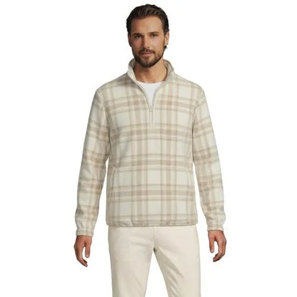 School Uniform Men'sThermacheck 200 Novelty Fleece Half Zip Pullover