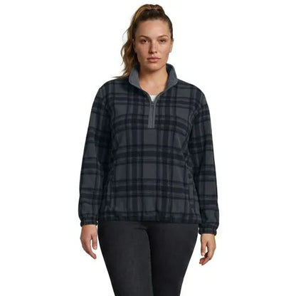School Uniform Women's Thermacheck 200 Novelty Fleece Half Zip Pullover