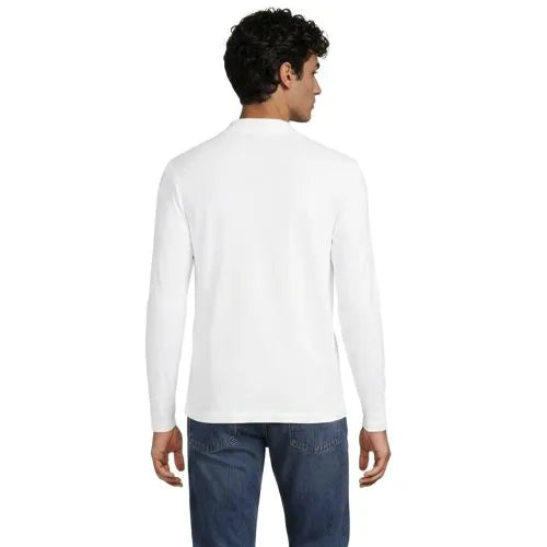 Men's Essential Pique Long Sleeve Classic Fit Polo Shirt