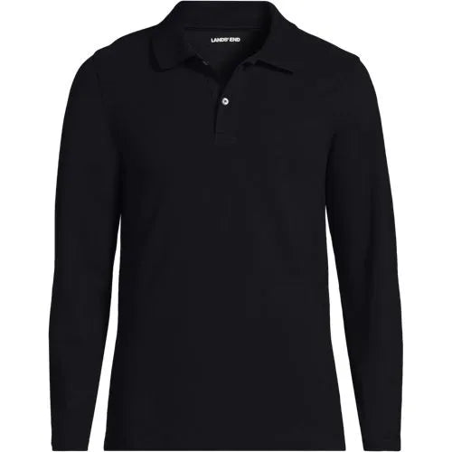 Men's Essential Pique Long Sleeve Classic Fit Polo Shirt