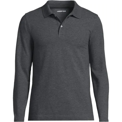 Men's Essential Pique Long Sleeve Classic Fit Polo Shirt