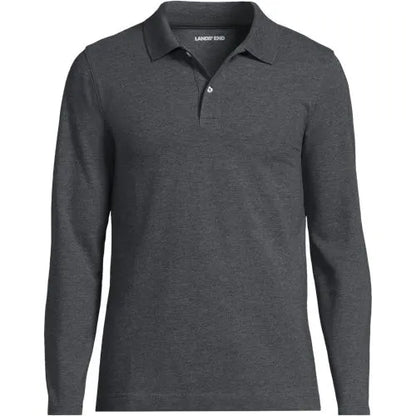 Men's Essential Pique Long Sleeve Classic Fit Polo Shirt