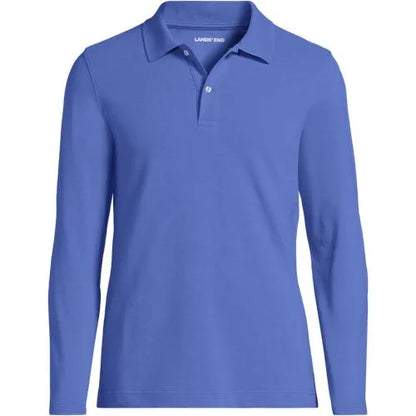 Men's Essential Pique Long Sleeve Classic Fit Polo Shirt