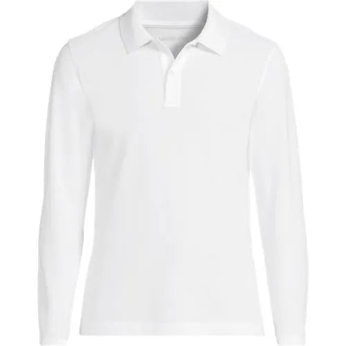 Men's Essential Pique Long Sleeve Classic Fit Polo Shirt