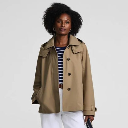 Womens Squall Waterproof Hooded Short Mac Jacket