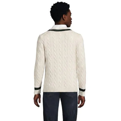 Men's Long Sleeve Drifter Cricket Sweater