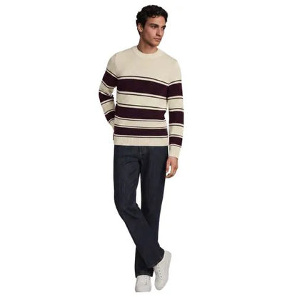 Men's Long Sleeve Drifter Stripe Crewneck Sweater