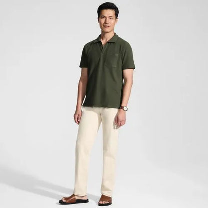 Men's Short Sleeve Honeycomb Johnny Polo